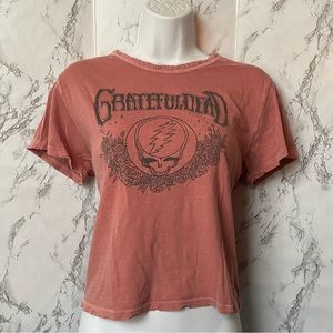 Grateful Dead Crop Top American Eagle in Pink Size Medium